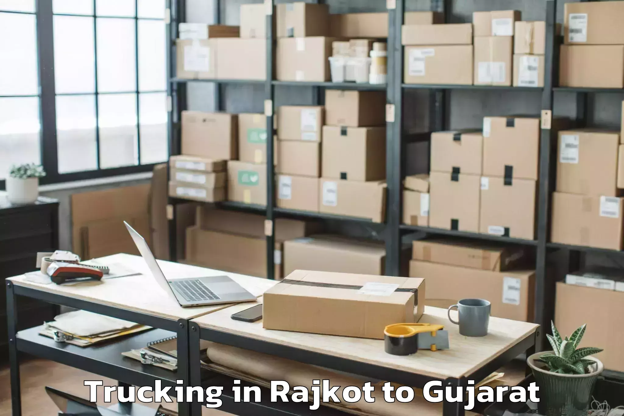 Quality Rajkot to Malpur Trucking